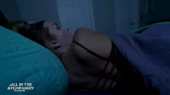 متعرج MILF Kymber Leigh Fucks stepson يتغلب على خوفه الرعد